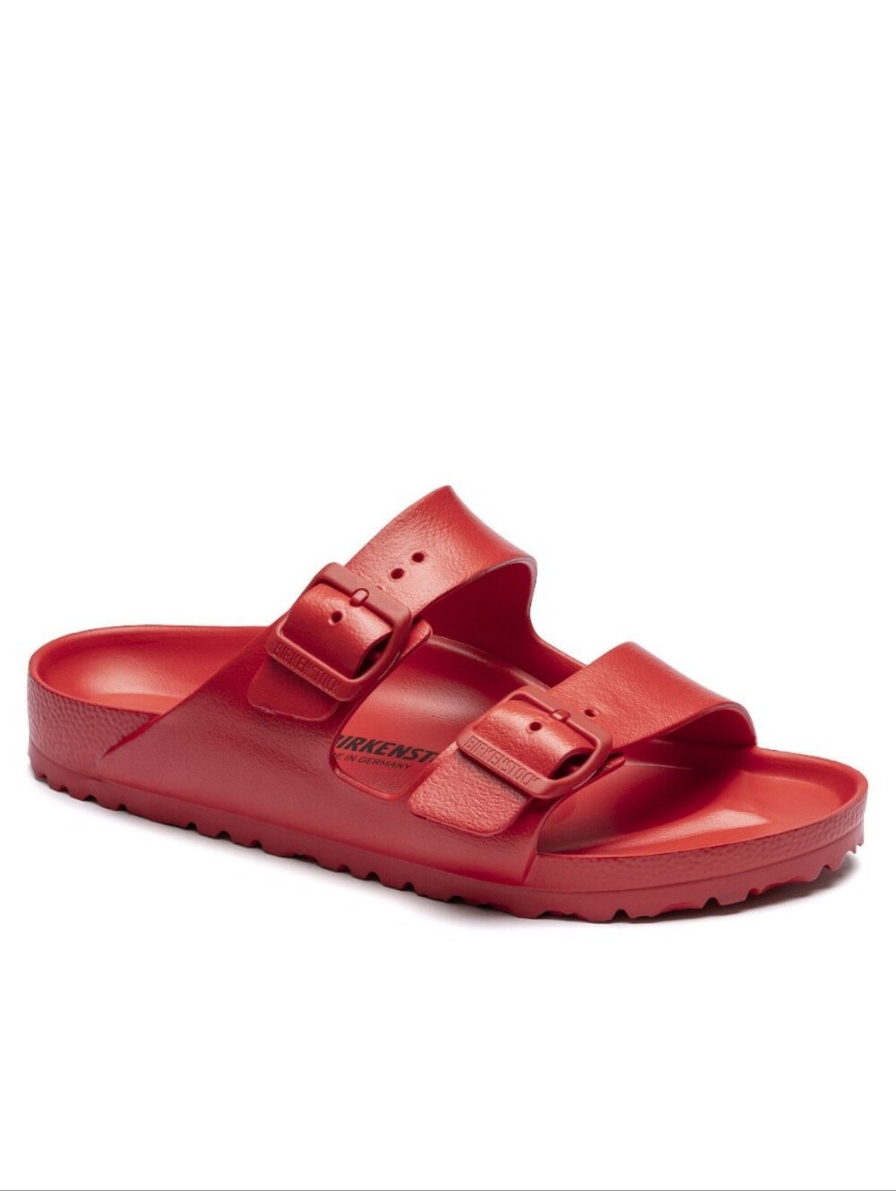 Birkenstock Arizona Red Two-Strap EVA Slide Sandal